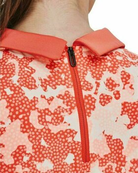 Polo Shirt Under Armour Zinger Rise Womens Sleeveless Polo Vermillion/White/Metallic Silver S - 6
