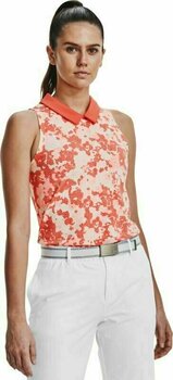 Chemise polo Under Armour Zinger Rise Womens Sleeveless Polo Vermillion/White/Metallic Silver XL - 3