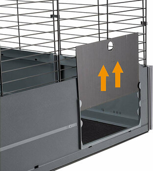Cage Ferplast Multipla Double Nera Gabbia Grey Cage à lapin Cage - 3