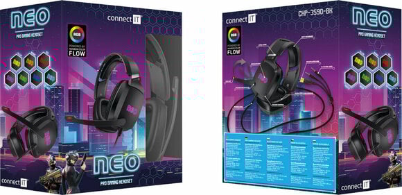 PC sluchátka Connect IT NEO CHP-3590 Černá PC sluchátka - 7