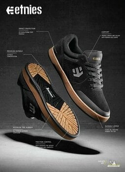 Sneakers Etnies Marana Black/Dark Grey/Gum 41 Sneakers - 7