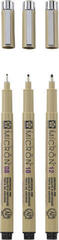 Tuschezeichner Sakura Pigma Micron Fineliner Technische Stifte Black 3 Stck - 2
