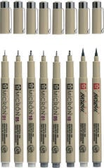 Technické pero Sakura Pigma Micron Fineliner Technické perá Grey 8 ks - 2