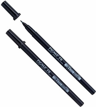 Rapidograf Sakura Pigma Brush Pen Black - 3