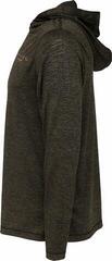 Mikina Savage Gear Fighter Stretch Hoodie Burnt Olive Melange - 2