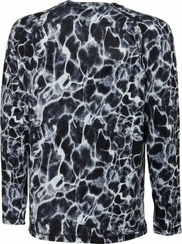 Horgászpóló Savage Gear Horgászpóló Night UV Long Sleeve T-Shirt Black Waterprint M - 2