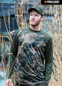 Horgászpóló Prologic Horgászpóló UV Camo Long Sleeve T-Shirt Camo/Green XL - 4