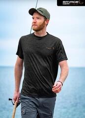 T-Shirt Savage Gear Fighter Stretch T-Shirt Burnt Olive Melange - 4