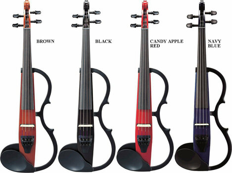 Electric Violin Yamaha SV-130S Silent Violin SET Black - 3