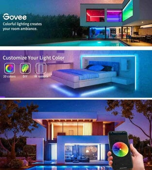 Luz de estúdio Govee WiFi RGB Smart LED strap 10m Luz de estúdio - 6