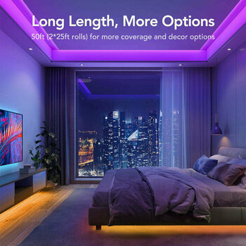 Luce per studio Govee WiFi RGB Smart LED strap 15m plus remote - 9