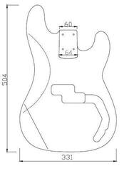 Cuerpo de bajo Dr.Parts PB Body Natural Cuerpo de bajo - 1