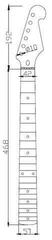 Guitar Neck Dr.Parts ST M 21 Guitar Neck - 3