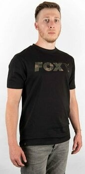 Тениска Fox Тениска Logo T-Shirt Black/Camo M - 3