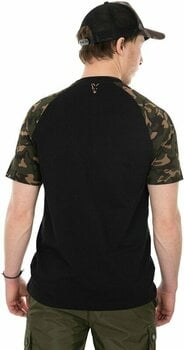 T-Shirt Fox T-Shirt Raglan T-Shirt Black/Camo L - 2