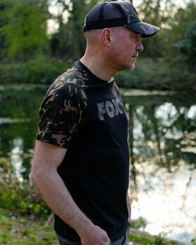 Horgászpóló Fox Horgászpóló Raglan T-Shirt Black/Camo L - 3