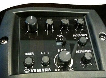 Jumbo Elektro-Akustikgitarren Yamaha APX1200II TBL Schwarz - 2