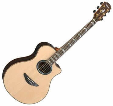 Jumbo elektro-akoestische gitaar Yamaha APX1200II TBL Zwart - 3