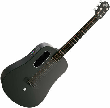 Electro-acoustic guitar Lava Music Blue Lava with Ideal Bag Midnight Black - 4