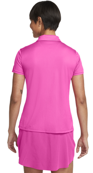 Polo Shirt Nike Dri-Fit Victory Womens Golf Polo Active Pink/White 2XL Polo Shirt - 2