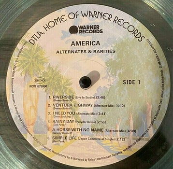 America - Alternates & Rarities (RSD 2022) (Clear Vinyl) (LP)