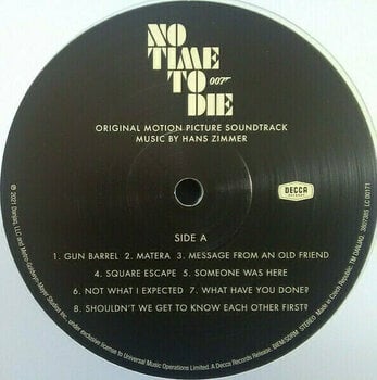 Vinyl Record Hans Zimmer - No Time To Die (White Coloured) (2 LP) - 3