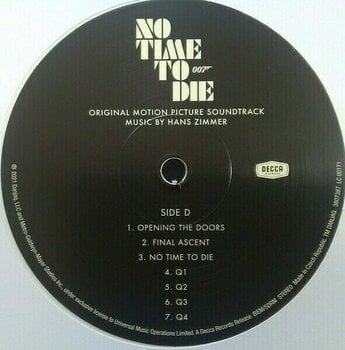 Vinyl Record Hans Zimmer - No Time To Die (White Coloured) (2 LP) - 6