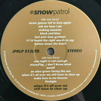Hanglemez Snow Patrol - When Its All Over We Still Have To Clear Up (LP + 7" Vinyl) - 3