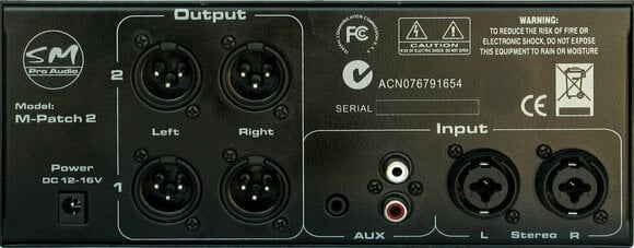 Aktívny štúdiový monitor SM Pro Audio M-PATCH 2 - 2
