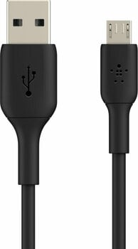 USB Cable Belkin Boost Charge Micro-USB to USB-A Cable CAB005bt1MBK Black 1 m USB Cable - 3