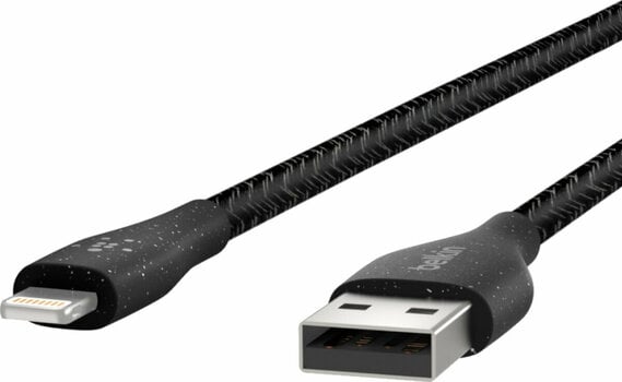 USB Cable Belkin DuraTek Plus Lightning to USB-A Cable F8J236bt10-BLK Black 3 m USB Cable - 4