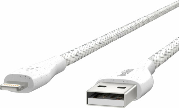 Cabo USB Belkin DuraTek Plus Lightning to USB-A Cable F8J236bt10-WHT Branco 3 m Cabo USB - 4