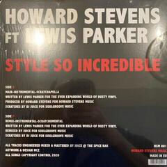 Schallplatte Howard Stevens Ft. Lewis Parker - Style So Incredible (12" Vinyl) (EP) - 3