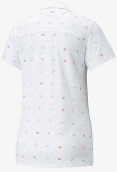 Риза за поло Puma W Mattr Galapagos Polo Bright White/Hot Coral XS - 2