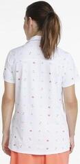 Polo košile Puma W Mattr Galapagos Bright White/Hot Coral XS Polo košile - 3