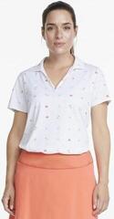 Polo košile Puma W Mattr Galapagos Bright White/Hot Coral XS Polo košile - 4
