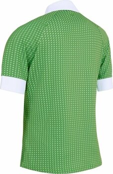 Polo Shirt Callaway Women Above The Elbow Sleeve Printed Button Bright Green XS - 2