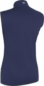 Риза за поло Callaway Women Zip Mock Gradient Printed Geo Polo Peacoat S - 2