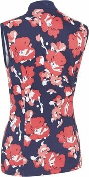 Риза за поло Callaway Women Large Scale Floral Polo Peacoat S - 2