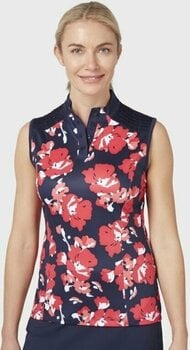 Polo Shirt Callaway Women Large Scale Floral Polo Peacoat S - 3