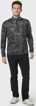 Felpa con cappuccio/Maglione Callaway Camo Sun Protection 1/4 Zip Caviar XL Felpa - 3