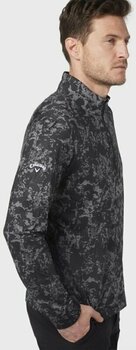 Hættetrøje/Sweater Callaway Camo Sun Protection 1/4 Zip Caviar XL Sweatshirt - 5