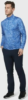 Bluza z kapturem/Sweter Callaway Mens Camo Sun Protection 1/4 Zip Magnetic Blue L - 3