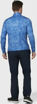 Bluza z kapturem/Sweter Callaway Mens Camo Sun Protection 1/4 Zip Magnetic Blue L - 5