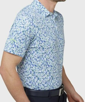 Camiseta polo Callaway Mens Filter Floral Print Polo Bright White XL - 5