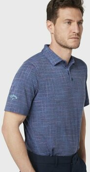 Callaway Mens Sunworn Plaid Print Polo 
