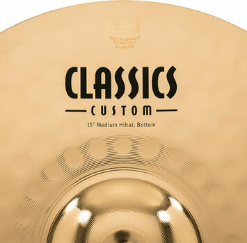 Cymbale charleston Meinl CC15MH-B Classics Custom Medium Cymbale charleston 15" - 9