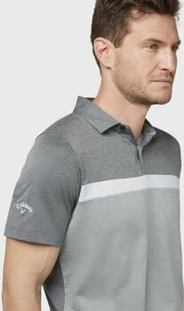 Chemise polo Callaway Mens Soft Touch Colour Block Polo Black Heather M - 3