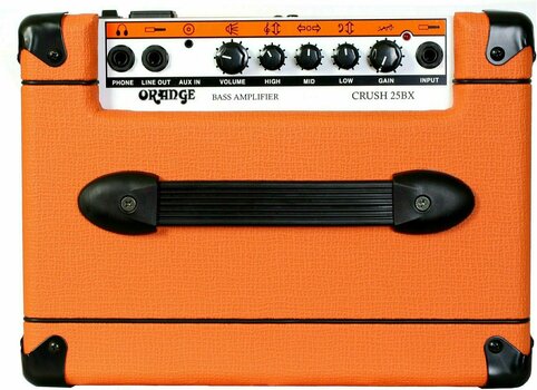 Amplificador combo pequeno para baixo Orange Crush PiX CR25BX - 2