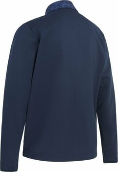Hoodie/Sweater Callaway Mens Abstract Camo Printed Mixed Media Full Zip Navy Blazer S - 2